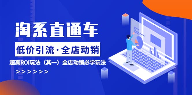 淘系直通车《低价引流 全店动销》超高ROI玩法（其一）全店动销必学玩法