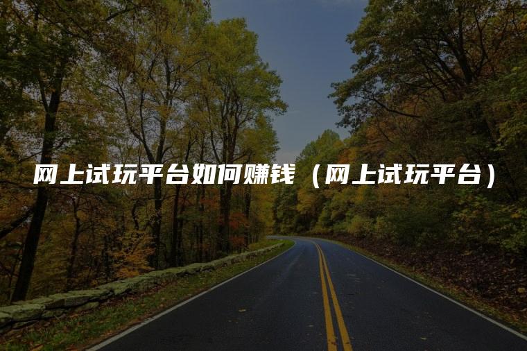 网上试玩平台如何赚钱（网上试玩平台）