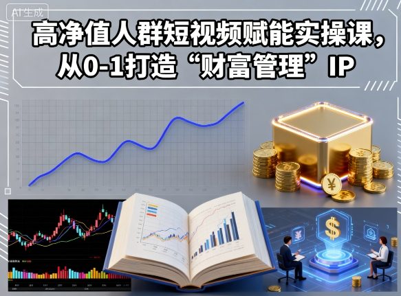 高净值人群短视频赋能实操课，从0-1打造财富管理IP