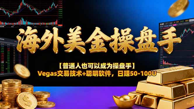 海外美元交易实战指南：普通人也能掌握的Vegas技术+智能软件变现方法