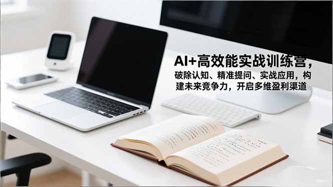 AI高效能实战课程：破除认知、精准提问、实战应用，构建竞争力与多元变现策略