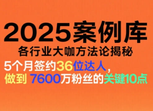 20252025实战案例库：各行业大咖变现策略拆解
