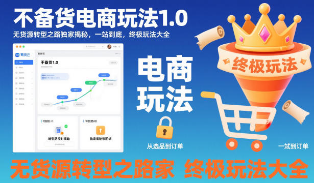 无货源电商实战指南1.0：转型路径深度拆解与一站式变现策略