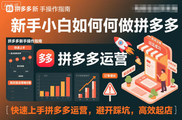 2025新手拼多多运营避坑实战：快速上手与高效开店指南