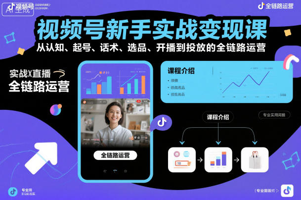 视频号新手实战变现指南：从认知到投放的全链路运营攻略
