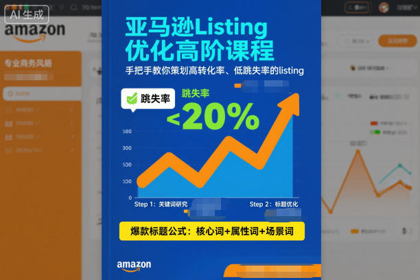 亚马逊Listing优化高阶课程：实操策略提升转化率与优化跳失