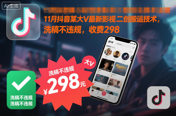 11月抖音大V影视二创搬运实操指南：安全变现案例解析