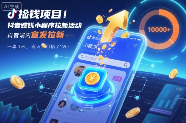 2025抖音赚钱小程序拉新实战攻略：实测案例与变现思路