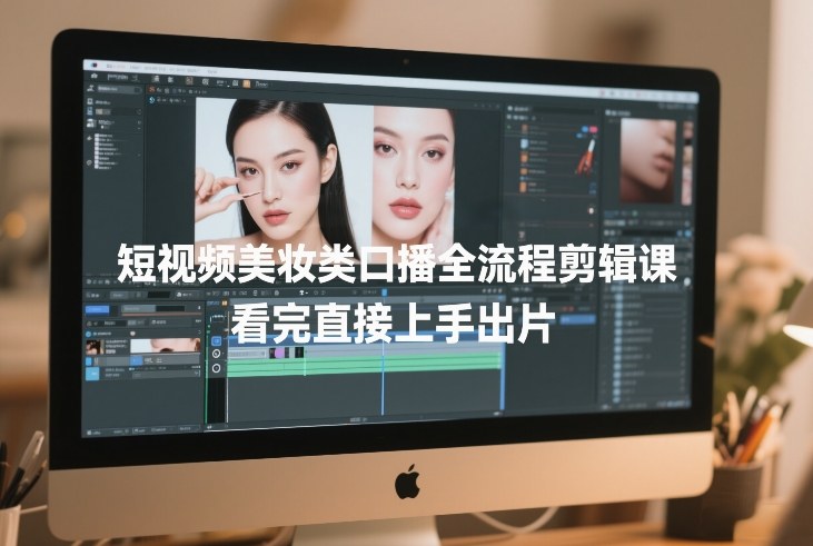 2025短视频美妆口播剪辑全流程实操课:上手变现攻略 2025短视频美妆口播剪辑全流程实操课:上手变现攻略