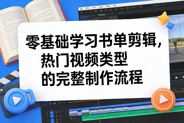零基础书单剪辑变现指南：热门视频类型完整制作流程（2026更新）-网赚利基市场