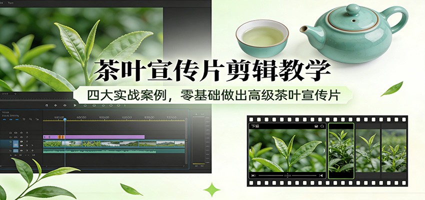 茶叶宣传片剪辑变现教程:四大实战案例,零基础做出高级茶叶宣传片 茶叶宣传片剪辑变现教程:四大实战案例,零基础做出高级茶叶宣传片