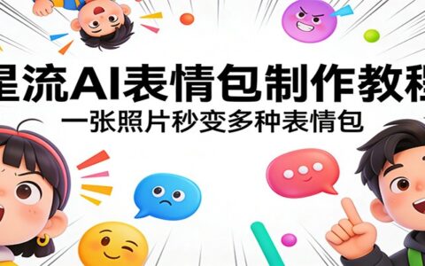 星流AI表情包制作实操教程：一张照片生成多种表情包