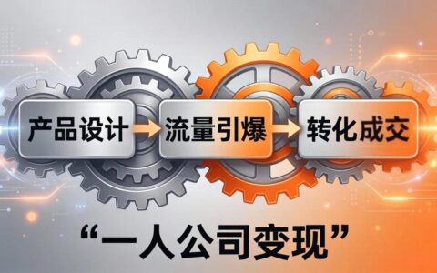 一人公司变现实战指南：产品设计+流量增长+转化策略，构建不受年龄限制的被动收入事业